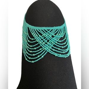 Turquoise Seed Bead Multilayer Necklace, NWOT